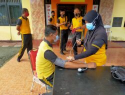 Polres Buol Melakukan Kesehatan Test Ujian Kesamaptaan Jasmani Polri Periode I Tahun 2021