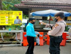 Anggota Polri, ASN Dan Pengunjung Polres Subang Dalam Rangka Pencegahan dan Pengendalian Covid-19 Di Lingkungan Polres Subang