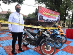 Kegiatan Press Conference Penangkapan Pelaku Tindak Pidana Pencurian Dengan Pemberatan Kendaraan R2,Curanmor