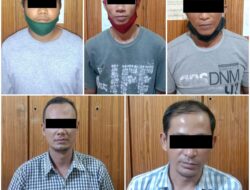 5 Pria Digulung Polsek Lubuk Pakam, Gelapkan Sepeda Motor Milik Pegawai Pengadilan Agama