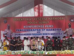 Polda Sumut Gelar pemusnahan barang bukti narkoba dalam bulan ramdhan