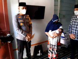 Kapolres Lhokseumawe Kunjungi Bayi Penderita Alobar Holoprosencephaly (HPE) Di Desa Hagu Selatan.