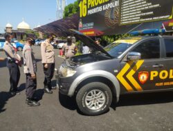 Kegiatan Apel Pengecekan Kendaraan Dinas Polres Subang Dan Polsek Jajaran Dalam Rangka Kesiapan Menghadapi Ops Ketupat Lodaya TA. 2021