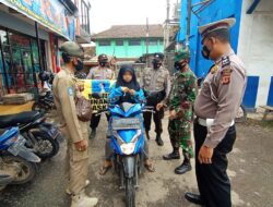 Kegiatan Dalam Rangka PPKM (Pemberlakuaan Pembatasan Kegiataan Masarakat) Penegakan dan Penertiban Protokol Kesehatan Covid-19 Di Wilayah Hukum Polsek Ciasem