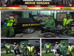 Giat Patroli Desa Cimayasari Dan Himbauan Adaptasi Kebiasaan Baru (AKB) Di Wilayah Hukum Polsek Cipeundeuy