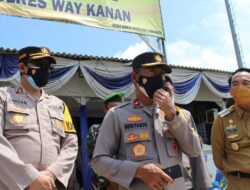 Wakapolda Lampung Cek Kesiapan Operasi Ketupat Krakatau 2021 di Way Kanan.