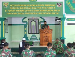 Kodim 0426/Tulang Bawang menggelar kegiatan peringatan Nuzulul Qur’an 1442 H/2021 M