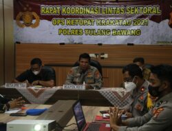 Polres Tulang Bawang Gelar Rakor Jelang Operasi Ketupat Krakatau 2021, Ini Hasilnya