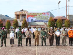 Polres Nias Selatan Gelar Apel Pasukan Operasi Ketupat Toba Di Lapangan Muhamad Hatta Tahun 2021