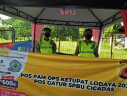 OPS Ketupat Lodayah 2021 Di Pos Gatur SPBU Cicadas Berjalan Lancar