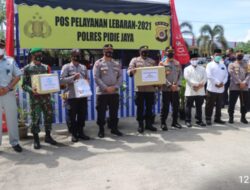 Kapolda Aceh, Tinjau Pos Pam Lebaran di Pide Jaya, Masyarakat Harap Patuh Dengan Instruksi pemerintah