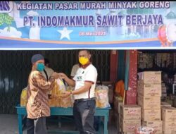 Sebanyak 2 Ton Minyak Goreng PT.Indo Makmur Sawit Berjaya Untuk Gelar Pasar Murah. 