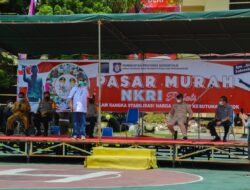 Jelang Hari Raya Idul Fitri Polda Gorontalo Bersama  Pemprov  Gelar Pasar Murah