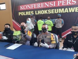 Polres Lhokseumawe Gelar Konferensi Pers Pengungkapan Kasus Narkoba