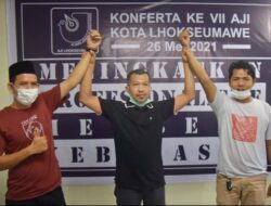 Irmansya dan Jafaruddin Pimpin AJI Kota Lhokseumawe Periode 2021- 2024