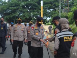 Kunjungan Kerja Kapolda Aceh Ke Polres Aceh Barat Daya Cek Pos PPKM Mikro