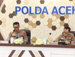 Evaluasi Penanganan Covid-19, Kapolda Aceh Gelar Rakor Lintas Sektoral