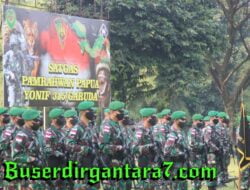 Danrem 061/SK Pimpin Upacara Tradisi Pemberangkatan Satgas Pamrahwan Papua Yonif 315/Grd