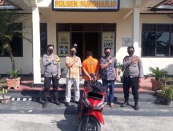 Unit Reskrim Polsek Sukoharjo. Berhasil ringkus Pemuda diduga Melakukan tindak pidana Penggelapan Motor.