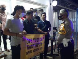 Polsek Pusakanagara Gelar Ops Yustisi Gaktibplin Protokol Kesehatan Covid-19