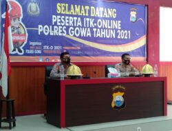 Wakapolres Gowa Membuka Kegiatan Pengisian Indeks Tata Kelola ( ITK) online 