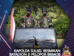 Kapolda Sulsel Mengukuhkan Pembentukan Brimob Batalyon D, Bermarkas di Luwu