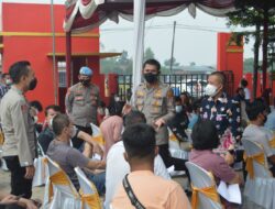 Polres Tulang Bawang Gelar Vaksinasi Covid-19 Serentak di Lima Tempat Berbeda, Ini Targetnya