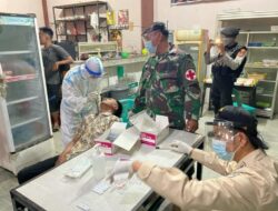 Lagi, Polres Lhokseumawe Bersama Tim Gabungan Swab Belasan Pelanggar PPKM