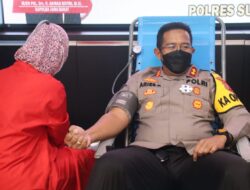 Kegiatan Donor Darah Personel Polres Subang Dalam Rangka HUT Bhayangkara Ke-75 Tahun 2021