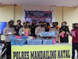 Polres Madina Kembali Gagalkan Peredaran Narkoba Antar Provinsi