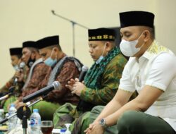 Jajaran Polres Lhokseumawe Bersama PC NU Doa Bersama Hari Ketiga Ibunda Kapolda Aceh