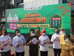 Kapolres Gresik Bersama Forkopimda Launching “GRESIK JAMAN NOW”, Gresik JANgan Kemana-mana Nang Omah Wae