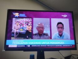 Ditlantas Polda Aceh Bersama Organda Dan TVRI Aceh Gelar Talkshow Sosialisasi Vaksinasi Secara Virtual Kepada Pengemudi