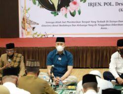 Keluarga Besar Polres Lhokseumawe Doa Bersama di Hari Kelima Untuk Almarhumah Ibunda Kapolda Aceh