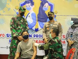 Kapolres Lhokseumawe Bersama Dandim 0103/Aut Tinjau Lokasi Vaksinasi di PT PIM