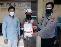 Warga Mauk yang Sedang Isoman Dapat Bansos dari Polresta Tangerang