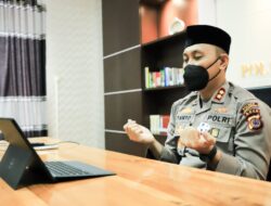 Kapolres Lhokseumawe Beserta Jajaran Ikuti Pray From Home Secara Virtual Bersama Presiden RI