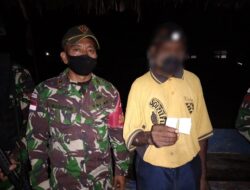 TNI Menangkap 14 Orang Pelintas Batas Ilegal warga Negara PNG dan Menemukan 1 Butir Munisi Standard cal 5,56 mm