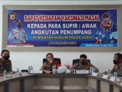 Pimpin Rapat Kesiapan Vaksinasi Kepada Sopir dan Awak Bis Wajib Vaksin