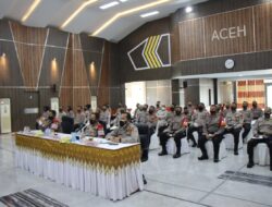 Wakapolda Aceh Vicon Dengan Asops Kapolri Terkait Pelatihan Pendukung Tenaga Vaksinator