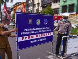 Polsekta Medan Kota All Out Mendukung PPKM Darurat