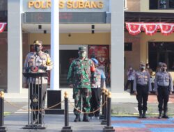 Pendistribusian Bansos PPKM Darurat Serentak Jajaran Polda Jabar Polres Subang