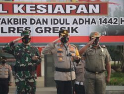 Jelang Idul Adha 1442 H, Polres Gresik Gelar Apel Siaga Pengamanan Wilayah