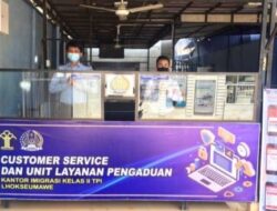 Kantor Imigrasi Kelas II TPI Lhokseumawe Tersedia Konter Kusus Customer Service & (ULP)