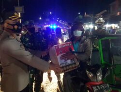 Polda Aceh dan Polres Jajaran Secara Serentak Gelar Patroli Skala Besar Disertai Pembagian Bansos