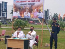 Kapolsek Percut Sei Tuan Motivasi Atlit Forki Sumut di PON Papua Mendatang