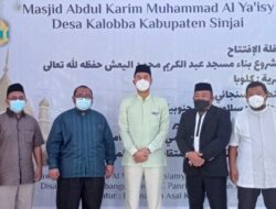 Bupati Sinjai Resmikan Masjid Abdul Karim Muhammad Al-ya’isy Kalobba