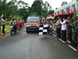 Lounching Perpustakaan Keliling, Polres Simeulue Ajak anak Pelajar biasakan membaca,