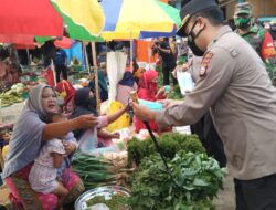 Patroli Pasar Rakyat Cekkeng, Forkopimda Bulukumba Beri Himbauan Disiplin Patuhi Protokol Kesehatan