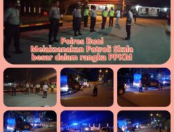 Polres Buol Gelar Patroli Skala Besar di Tengah Pemberlakuan PPKM